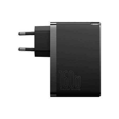 INCARCATOR RETEA Baseus GaN5 Pro Digital- Quick Charge 160W- 2 x USB Type-C Output 5V/3A- 1 x USB- cablu USB Type-C la USB Type-