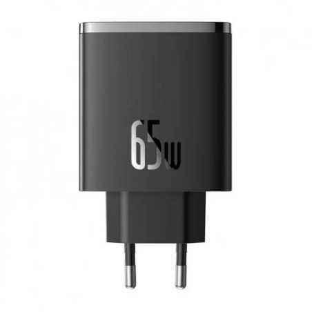 INCARCATOR RETEA Baseus Cube Pro- Quick Charge 65W- 2 x USB Type-C Output 5V/3A- 1 x USB- negru P10152301113-00timbru verde 0.18
