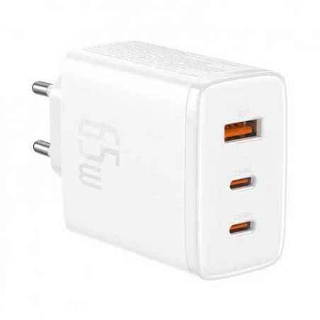 INCARCATOR RETEA Baseus Cube Pro- Quick Charge 65W- 2 x USB Type-C Output 5V/3A- 1 x USB- alb P10152301213-00timbru verde 0.18 l