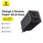 INCARCATOR RETEA Baseus GaN6 Pro- Quick Charge 100W- 2 x USB Type-C Output 5V/3A- 2 x USB cablu USB Type-C la USB Type-C de 100W