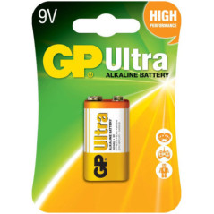 Baterie GP Batteries- Ultra Alcalina6LF22) 9V alcalina- blister 1 buc. GP1604AU-5UE1 GPPVA9VAU010timbru verde 0.08 lei)