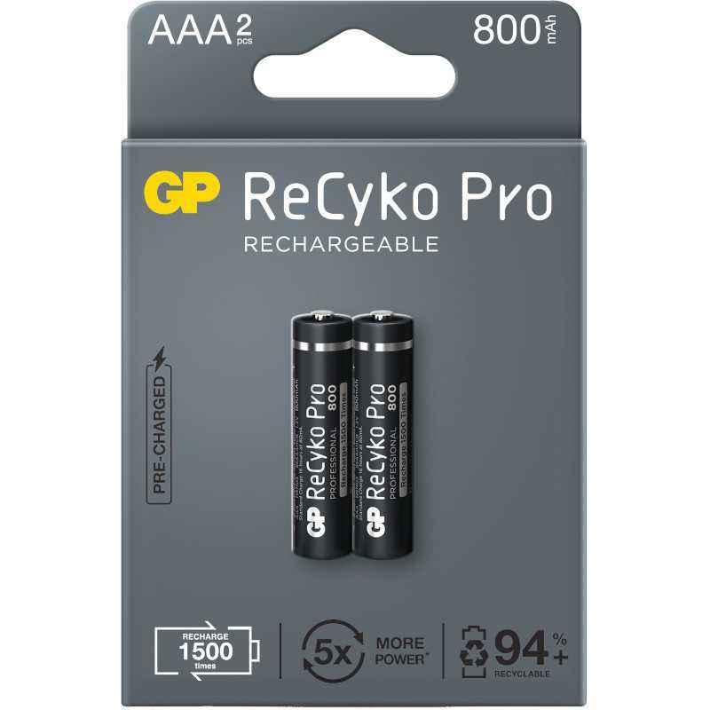 Acumulatori GP Batteries- ReCyco Pro 850mAh AAAR03) 1.2V NiMH- paper box 2 buc. 85AAAHCB-EB2- GPRHCH83B225timbru verde 0.16 lei)