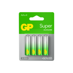 Baterie GP Batteries- Super Alcalina AALR6) 1.5V alcalina- blister 4 buc. GP15AETA21-2GSB4 GPPCA15AS598timbru verde 0.32 lei) 53
