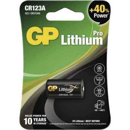 Baterie GP Batteries- Lithium CR123A 3V lithium- blister 1 buc. CR123A-U1 GPPCL123A136timbru verde 0.01 lei)