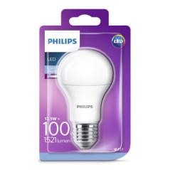 BEC LED Philips- soclu E27- putere 13W- forma clasic- lumina alb rece- alimentare 220 - 240 V- 000008718696577295timbru verde 0.