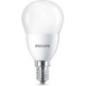 BEC LED Philips- soclu E14- putere 7W- forma clasic- lumina alb calda- alimentare 220 - 240 V- 000008718696702895timbru verde 0.
