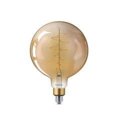 BEC LED Philips- soclu E27- putere 6.5W- forma sferic- lumina alb calda- alimentare 220 - 240 V- 000008718696803479timbru verde