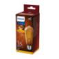 BEC LED Philips- soclu E27- putere 4W- forma stil lampa TV- lumina alb calda- alimentare 220 - 240 V- 000008718699673543timbru v