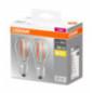 SET 2 becuri LED Osram- soclu E27- putere 7W- forma clasic- lumina alb calda- alimentare 220 - 240 V- 000004052899972018timbru v