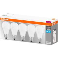 SET 5 becuri LED Osram- soclu E27- putere 8.5W- forma clasic- lumina alb- alimentare 220 - 240 V- 000004058075152632timbru verde