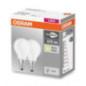 SET 2 becuri LED Osram- soclu E14- putere 4W- forma clasic- lumina alb calda- alimentare 220 - 240 V- 000004058075803978timbru v