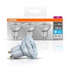 SET 3 SPOTURI incastrate LED Osram- soclu GU10- putere 3.6W- forma spot- lumina alb- alimentare 220 - 240 V- 000004058075818415t