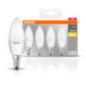 SET 4 becuri LED Osram- soclu E14- putere 5.7W- forma lumanare- lumina alb calda- alimentare 220 - 240 V- 000004058075819474timb