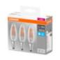 SET 3 becuri LED Osram- soclu E14- putere 4W- forma lumanare- lumina alb- alimentare 220 - 240 V- 000004058075819719timbru verde