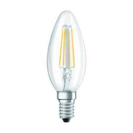 BEC LED Osram- soclu E14- putere 4W- forma lumanare- lumina alb calda- alimentare 220 - 240 V- 000004058075288706timbru verde 0.