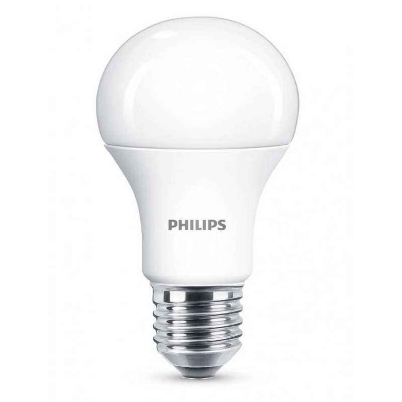 BEC LED Philips- soclu E27- putere 13W- forma clasic- lumina alb calda- alimentare 220 - 240 V- 000008718696577035timbru verde 0