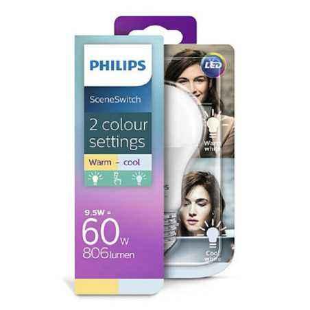 BEC LED Philips- soclu E27- putere 8W- forma clasic- lumina alb- alimentare 220 - 240 V- 000008718696598375timbru verde 0.45 lei