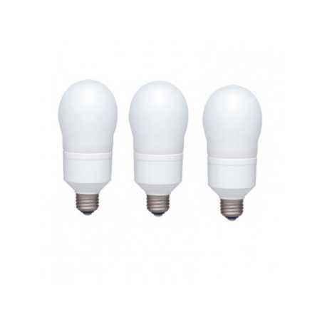 SET 3 becuri fluorescent Panasonic- soclu E27- putere 18W- forma oval- lumina alb rece- alimentare 220 - 240 V- EFA18E65HD-3timb