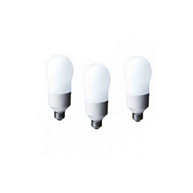 SET 3 becuri fluorescent Panasonic- soclu E27- putere 24W- forma oval- lumina alb calda- alimentare 220 - 240 V- EFA24E282V-3tim