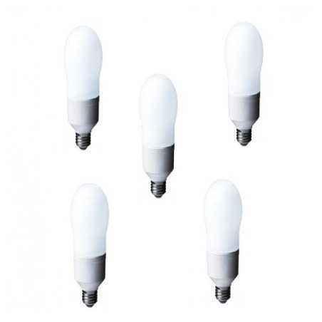 SET 5 becuri fluorescent Panasonic- soclu E27- putere 24W- forma oval- lumina alb rece- alimentare 220 - 240 V- EFA24E672V-5timb