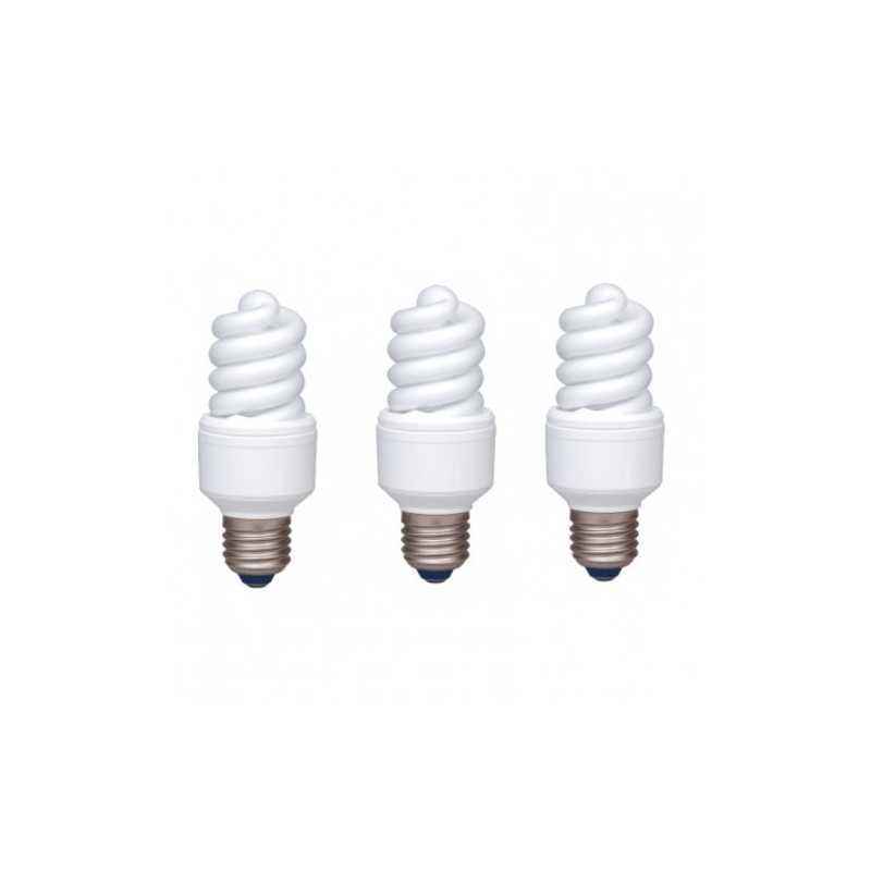 SET 5 becuri fluorescent Panasonic- soclu E27- putere 13W- forma spirala- lumina alb rece- alimentare 220 - 240 V- EFD13E672V-3t