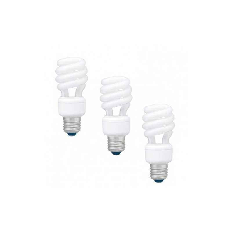 SET 3 becuri fluorescent Panasonic- soclu E27- putere 14W- forma spirala- lumina alb calda- alimentare 220 - 240 V- EFD14E27HD3E