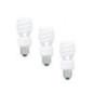 SET 3 becuri fluorescent Panasonic- soclu E27- putere 14W- forma spirala- lumina alb calda- alimentare 220 - 240 V- EFD14E27HD3E