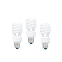 SET 3 becuri fluorescent Panasonic- soclu E27- putere 22W- forma spirala- lumina alb calda- alimentare 220 - 240 V- EFD22E27HD3E