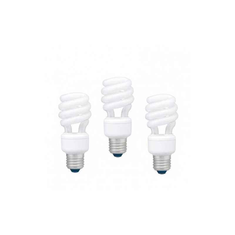 SET 3 becuri fluorescent Panasonic- soclu E27- putere 22W- forma spirala- lumina alb calda- alimentare 220 - 240 V- EFD22E27HD3E