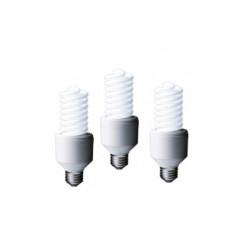 SET 3 becuri fluorescent Panasonic- soclu E27- putere 24W- forma spirala- lumina alb calda- alimentare 220 - 240 V- EFD24E282V-3