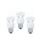 SET 3 becuri fluorescent Panasonic- soclu E27- putere 5W- forma spirala- lumina alb calda- alimentare 220 - 240 V- EFD5E27HD3E-3