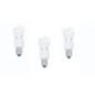 SET 3 becuri fluorescent Panasonic- soclu E27- putere 8W- forma spirala- lumina alb calda- alimentare 220 - 240 V- EFD8E27HD3E-3