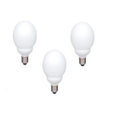 SET 3 becuri fluorescent Panasonic- soclu E27- putere 13W- forma sferic- lumina alb rece- alimentare 220 - 240 V- EFG13E672V-3ti