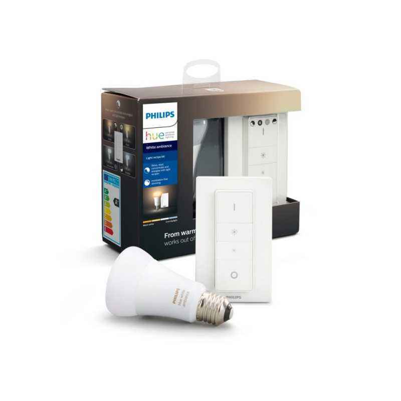 BEC cu intrerupator smart LED Philips- soclu E27- putere 8.5 W- forma spot- lumina toate nuantele de alb- alimentare 220 - 240 V