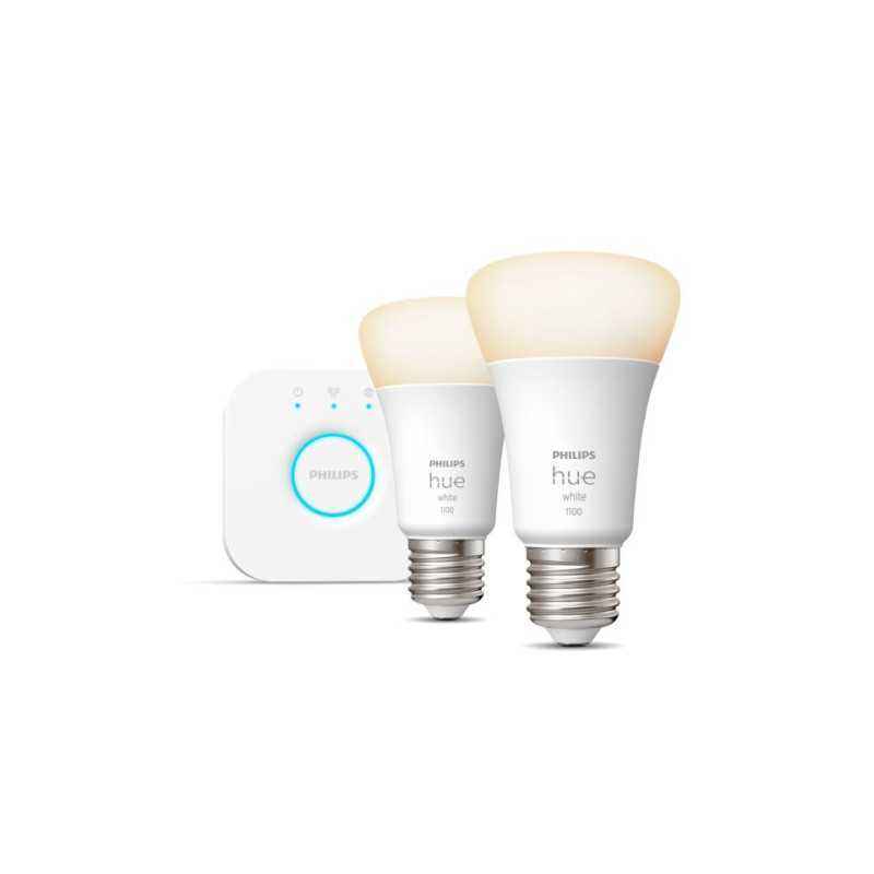 SET 2 becuri smart LED Philips- soclu E27- putere 10W- forma clasic- lumina alb- alimentare 220 - 240 V- 000008719514289116timbr