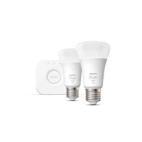SET 2 becuri smart LED Philips- soclu E27- putere 10W- forma clasic- lumina alb- alimentare 220 - 240 V- 000008719514289116timbr