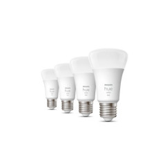 SET 4 becuri smart LED Philips- soclu E27- putere 9W- forma clasic- lumina alb calda- alimentare 220 - 240 V- 000008719514319141