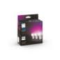 SET 3 becuri smart LED Philips- soclu GU10- putere 4.3W- forma spot- lumina multicolora- alimentare 220 - 240 V- 000008719514342