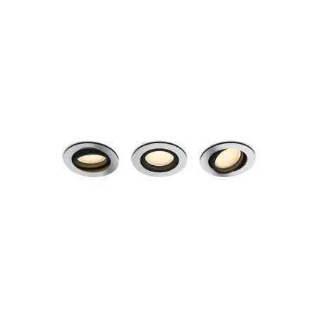 SET 3 SPOTURI incastrate smart LED Philips- soclu GU10- putere 5.7W- forma spot- lumina multicolora- alimentare 220 - 240 V- 000