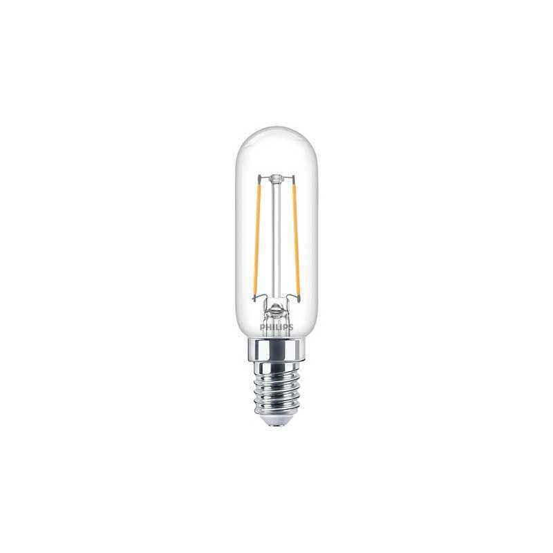 BEC LED Philips- soclu E14- putere 2.1W- forma tub- lumina alb calda- alimentare 220 - 240 V- 000008718699783334timbru verde 0.4