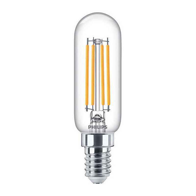 BEC LED Philips- soclu E14- putere 4.5W- forma tub- lumina alb calda- alimentare 220 - 240 V- 000008718699783358timbru verde 0.4