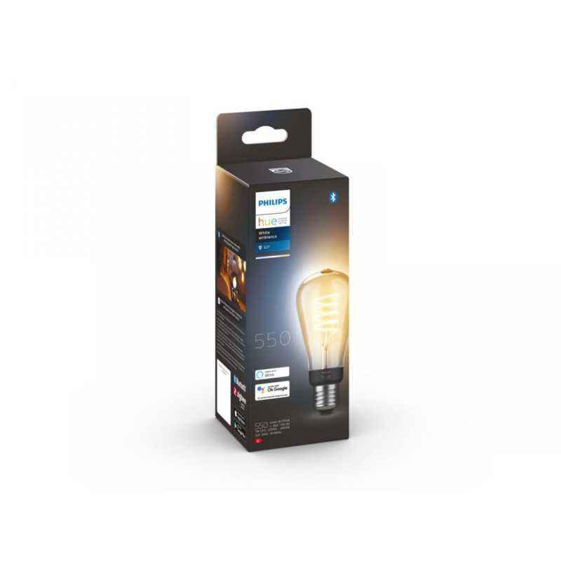 BEC smart LED Philips- soclu E27- putere 7W- forma oval- lumina alb calda- alb rece- alimentare 220 - 240 V- 000008719514301467t