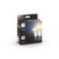 SET 2 becuri smart LED Philips- soclu E27- putere 8W- forma sferic- lumina alb calda- alb rece- alimentare 220 - 240 V- 00000871