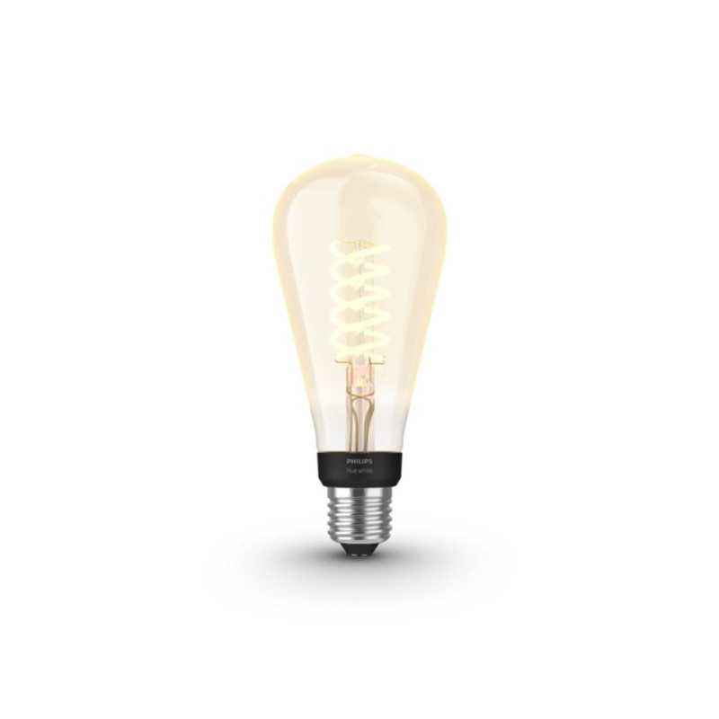 BEC smart LED Philips- soclu E27- putere 7W- forma oval- lumina alb calda- alimentare 220 - 240 V- 000008719514279179timbru verd