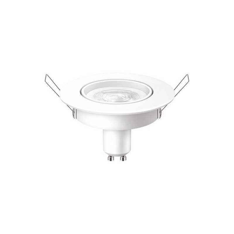 BEC LED Philips- soclu GU10- putere 4.7W- forma spot- lumina alb rece- alimentare 220 - 240 V- 000008718699777999timbru verde 0.