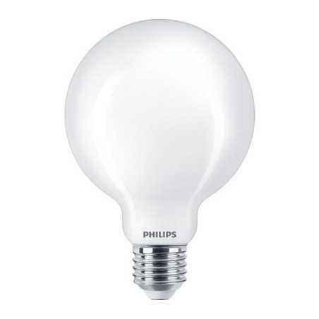 BEC LED Philips- soclu E27- putere 7W- forma sferic- lumina alb calda- alimentare 220 - 240 V- 000008718699764692timbru verde 0.
