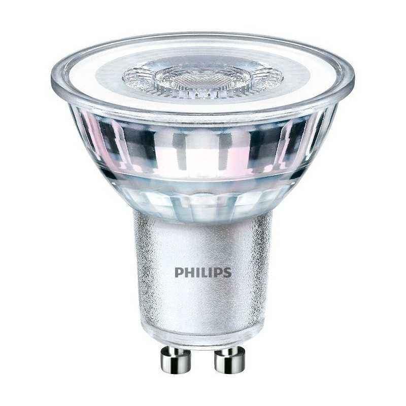 SET 3 becuri LED Philips- soclu GU10- putere 4.6W- forma spot- lumina alb rece- alimentare 220 - 240 V- 000008718699776312timbru