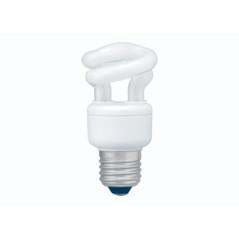 BEC fluorescent Panasonic- soclu E27- putere 8W- forma spirala- lumina alb rece- alimentare 220 - 240 V- EFD8E65HD3Etimbru verde