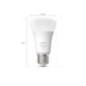 SET 2 becuri smart LED Philips- soclu E27- putere 9W- forma oval- lumina alb calda- alb rece- alimentare 220 - 240 V- 0000087195