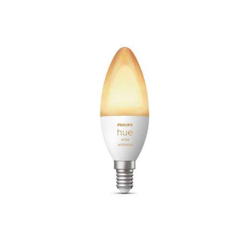 BEC smart LED Philips- soclu E14- putere 4W- forma lumanare- lumina alb calda- alb rece- alimentare 220 - 240 V- 000008719514356